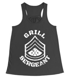 GRILL SERGEANT Shirt Funny Grilling BBQ Dad Father's Day Tee