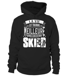 La vie est toujours meilleure quand je suis en train skier