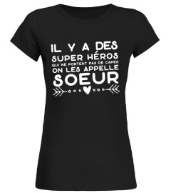 ✪ Soeur super héros t-shirt humour ✪