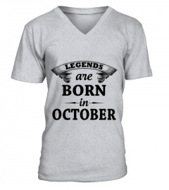Legends Are Born In October_2 T-shir T-Shirt