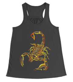 Gold Art Animal Scorpion T-shirt