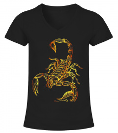 Gold Art Animal Scorpion T-shirt