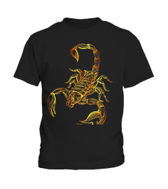 Gold Art Animal Scorpion T-shirt