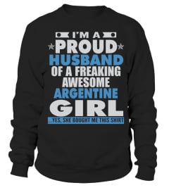 PROUD HUSBAND OF ARGENTINE GUY T SHIRTS