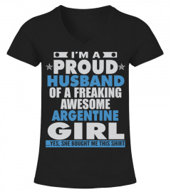 PROUD HUSBAND OF ARGENTINE GUY T SHIRTS