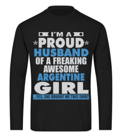 PROUD HUSBAND OF ARGENTINE GUY T SHIRTS