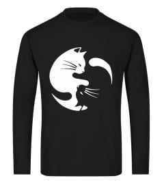 Cat ying yang - cat yin yang t-shirt