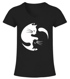 Cat ying yang - cat yin yang t-shirt