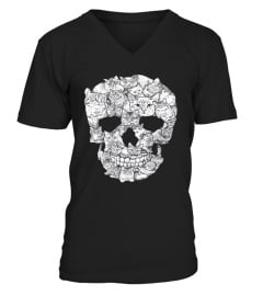 Sketchy Cat Skull Shirt