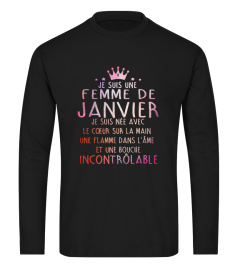 JE SUIS UNE FEMME DE JANVIER T-SHIRT