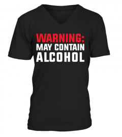WARNING MAY CONTAIN ALCOHOL T SHIRT