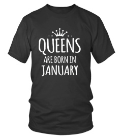 January shirt Queens are born in januarA