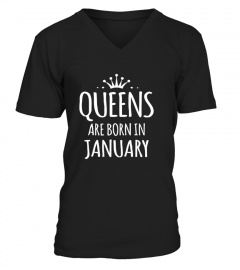 January shirt Queens are born in januarA