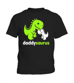 Daddysaurus Dinosaur Dino Daddy Father's Day Tshirt - Limited Edition