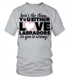 You Either Love Labradors T shirt