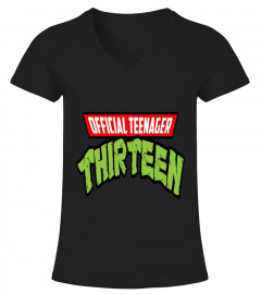 Men S Official Teenager Thirteen T-shirt  Large Asphalt