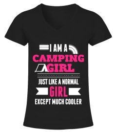 Camping Girl Shirt TShirt