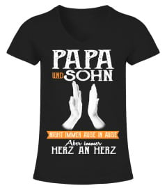 PAPA UND SOHN NIGHT IMMER AUGE IN AUGE ABER IMMER HERZ AN HERZ T-SHIRT