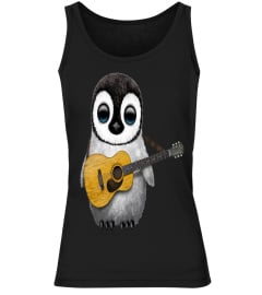 ♥  BABY PENGUIN Playing Guitar ♥