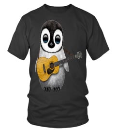 ♥  BABY PENGUIN Playing Guitar ♥