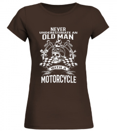 Biker shirt old man motorcycle tee man