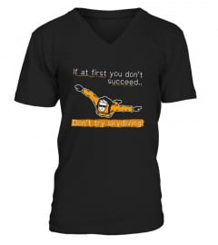 Skydiving T-shirt - If at first you don1