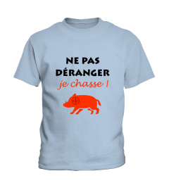 T-SHIRT NE PAS DÉRANGER JE CHASSE