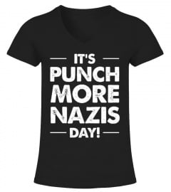 Punch More Nazis Funny Political Shirt