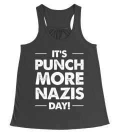 Punch More Nazis Funny Political Shirt