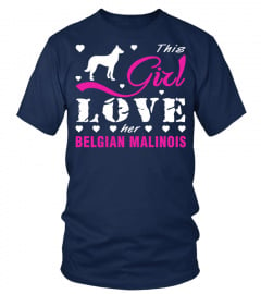 This girl love her Belgian Malinois
