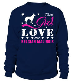 This girl love her Belgian Malinois