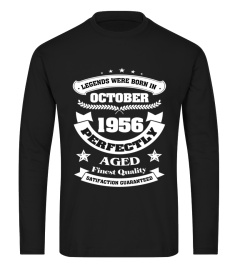 Legends Were Born In October 1956 Shirt 