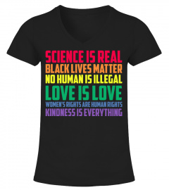 science is real black lives matter shirt