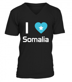I Love Somalia T Shirt Flag Of From Somalia Tee