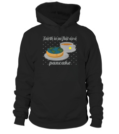 Flat Earth T Shirts Flat as a Pancake Funny Theory Shirts