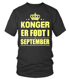 KONGER  ER FØDT I  SEPTEMBER