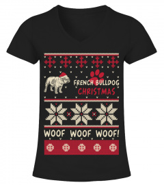 French Bulldog Christmas Woof Woof Shirt