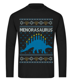 Ugly Hanukkah Sweater Shirt Dinosaur Men