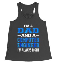 Dad Computer Engineer Shirt Funny Fathers Day Gift Tshirt