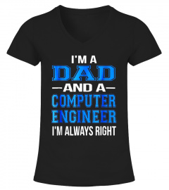 Dad Computer Engineer Shirt Funny Fathers Day Gift Tshirt