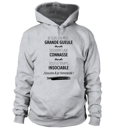 JE SUIS UN PEU GRANDE GUEULE - TSHIRT HUMOUR DRÔLE FEMME