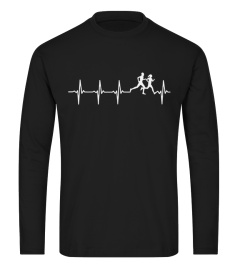 Running-heart beat-t-shirt