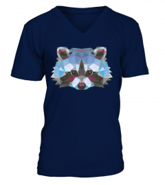 Geometric Raccoon Funny Animal TShirt