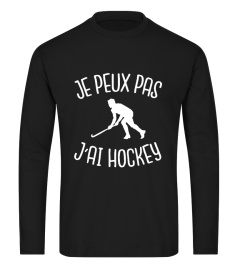 T-shirt je peux pas j'ai hockey