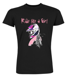 Motocross Shirt Women Dirt Bike Girls Tee RIDE LIKE A GIRL