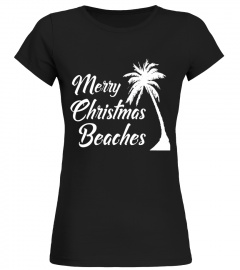 Popular Merry Christmas Beaches Palm Tree T-Shirt