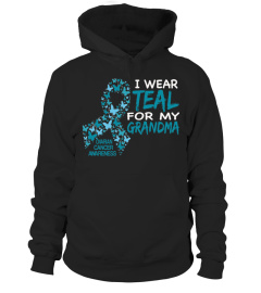 I Wear Teal For My Grandma Ovarian Cancer Awareness T Shirt