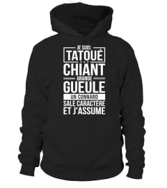 TATOUÉ CHIANT GRANDE GUEULE CONNARD