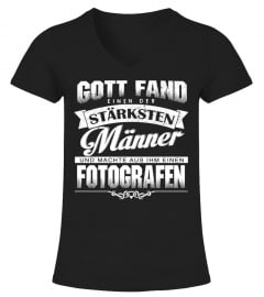 GOTT FAND STARKSTEN MANNER FOTOGRAFEN T-SHIRT