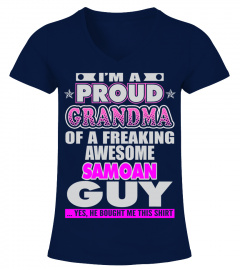 PROUD GRANDMA OF SAMOAN GUY T SHIRTS